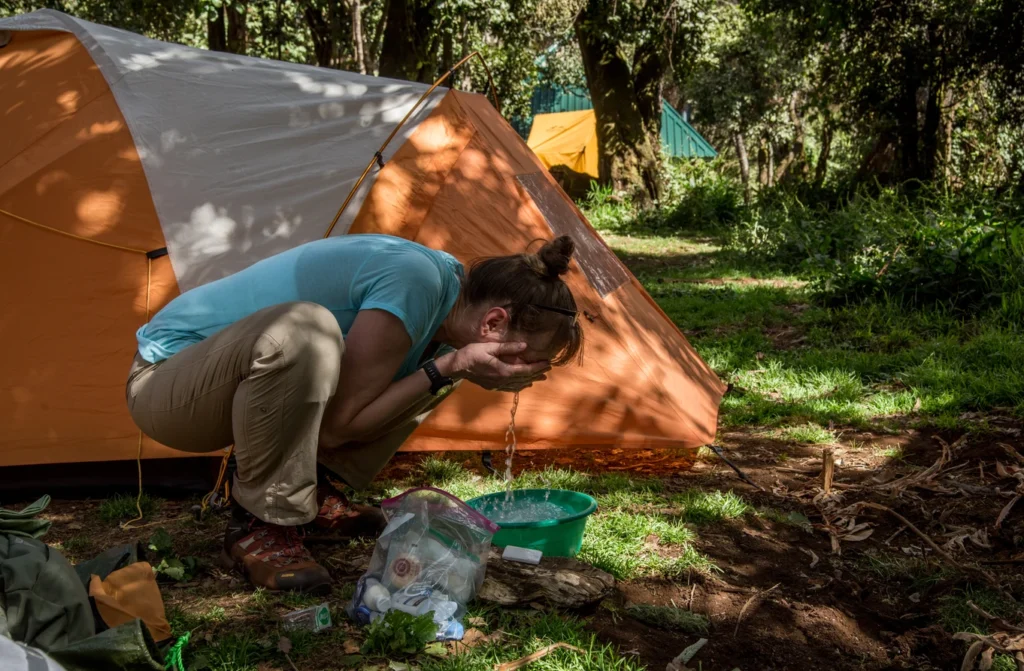 Toilets and showers on mount kilimanjaro